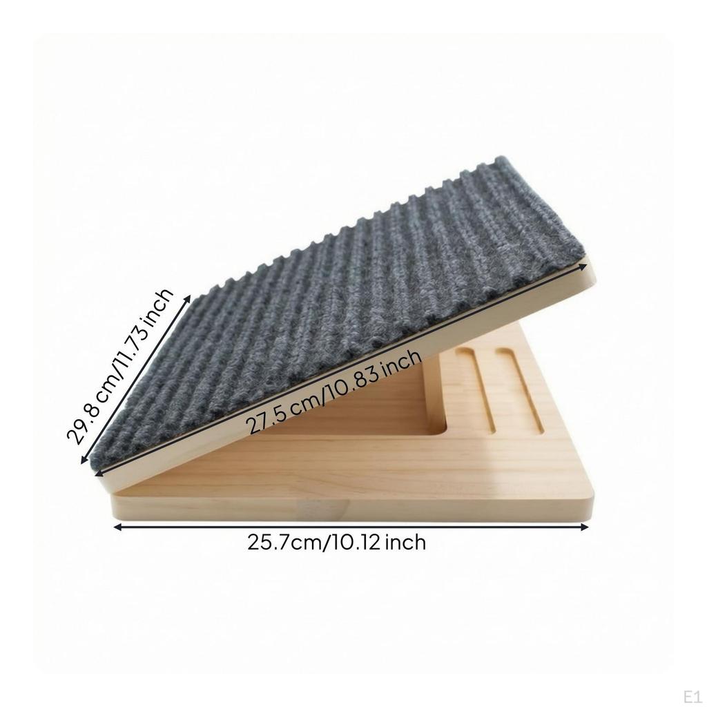 Wooden Pet Ramp Stair Adjustable Height Foldable with AntiSlip Surface Portable for Small