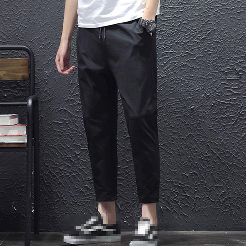 

Slim Fit Mens Tracksuit Sport Gym Skinny Jogging Joggers Sweat Trousers Pants XL чёрный