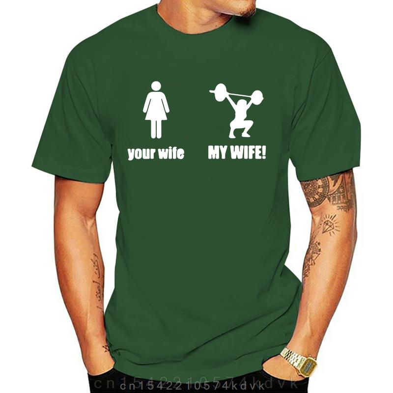 Weightlifting Shooting Humor Your Wife And My Wife Tshirt High Qualirt Hot Design Tee Tops Cotton Eu Size