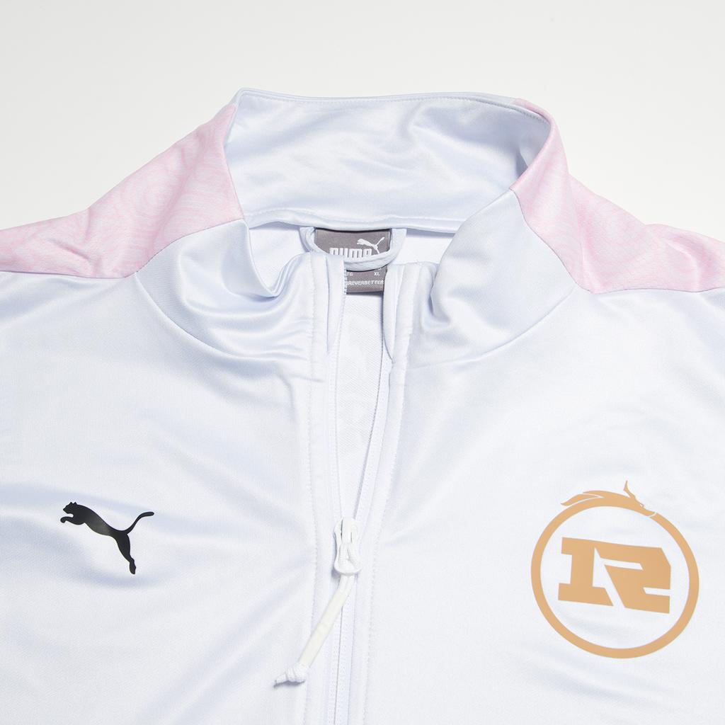 Puma X Honor Of Kings Collaboration Kpl Color Block Simple Logo Stand Collar Long Sleeve Jacket Unisex Jacket Gray 605764-10