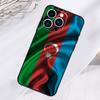 Azerbaijan Flag Phone Case For iPhone 17 Pro Max 16 15 13 12 11 14 Pro Max Plus 13 12 Mini 16e 17 Air Cover