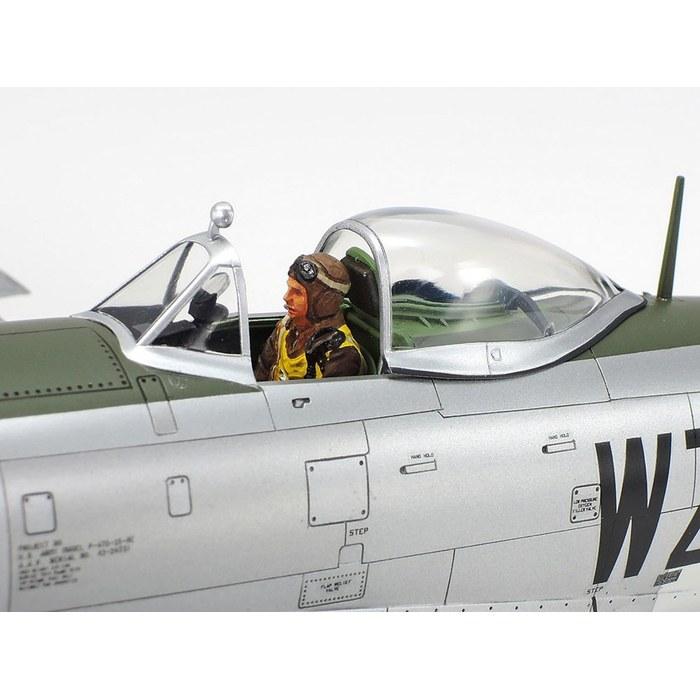 Tamiya Republic P-47D Thunderbolt & 1/4 Ton 4WD Vehicle Set 1/48 Scale Model Kit 25214 230mm Length