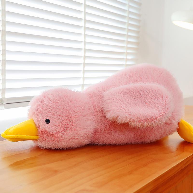 

Adorable Yellow Duck Lumbar Pillow - Cute and Fluffy Cushion for Sofa, Office, or Bedside. Direct Factory Sale - In Stock