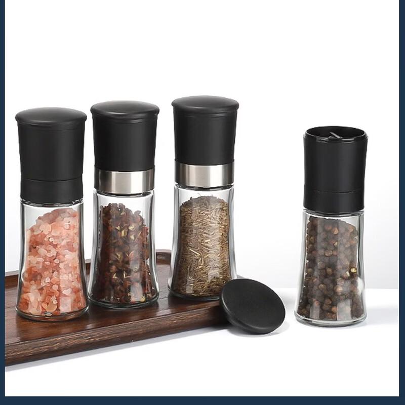 Zhi Shi Manual Glass Spice Grinder Set