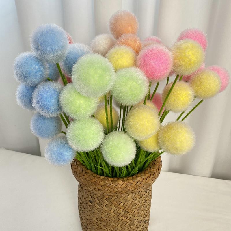 5 Artificial Flocked Ball For Wedding Decor And Home Styling