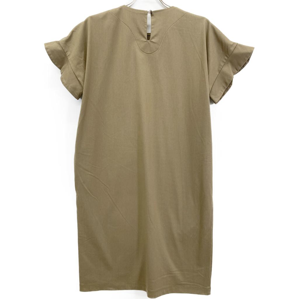 SACRA 265021 Short Sleeve Jersey dress 38 khakiUsed