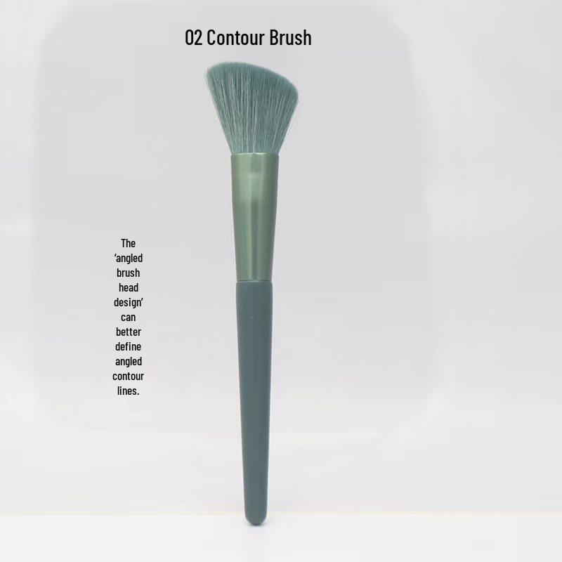 Single Large Makeup Brush: Soft Bristles for Powder, Blush, Foundation, Contour, and Angled Applications