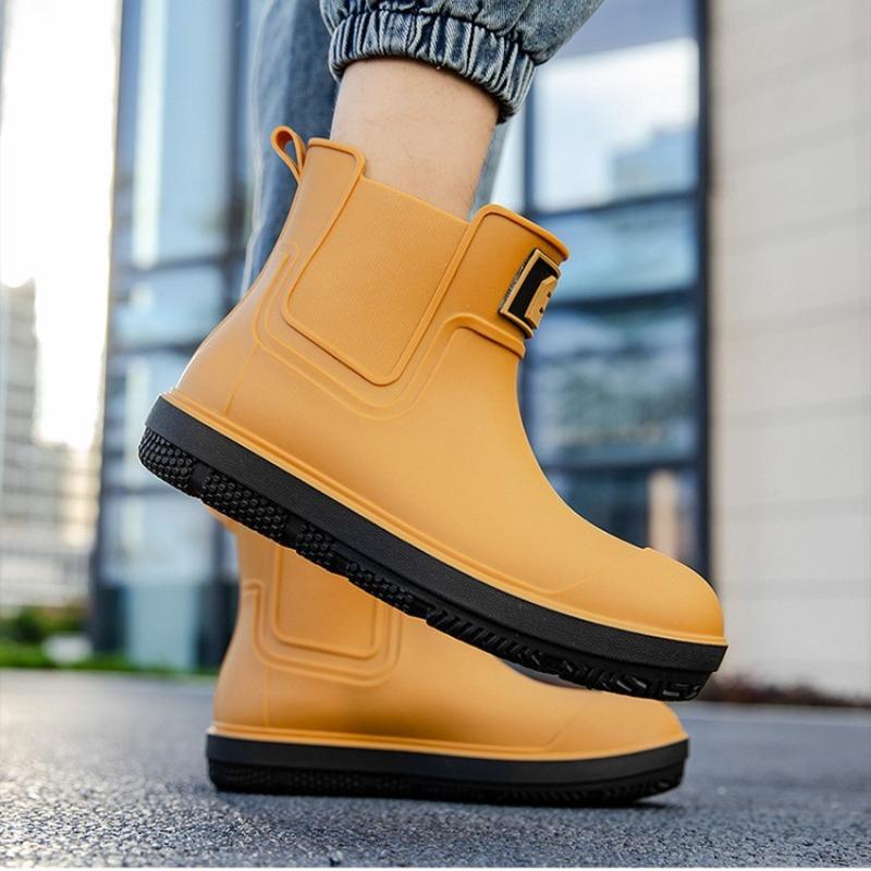 Kurze Gummistiefel PVC Wasserdicht Wasserschuhe Outdoor Abriebfeste Regenstiefel