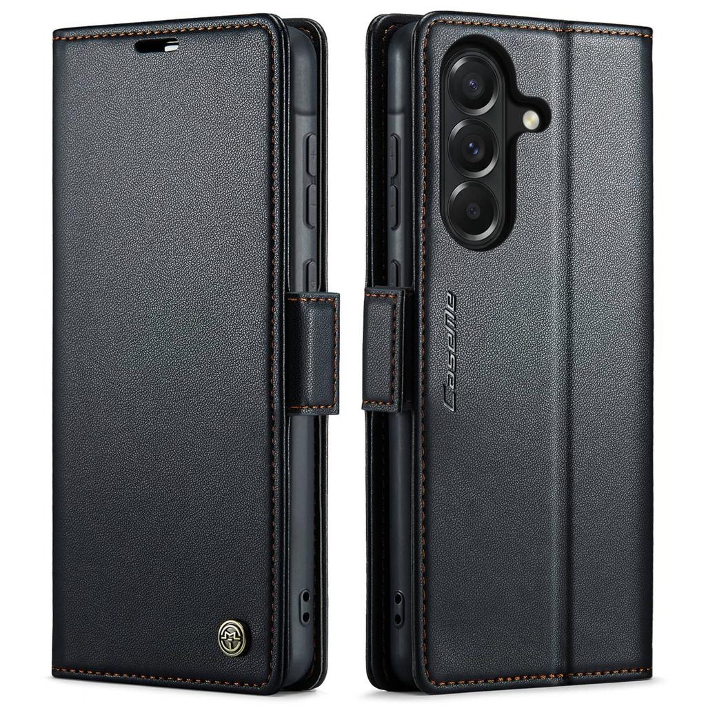 Für Samsung Galaxy A37 A57 Brieftaschen-Hülle mit Kartenhalter RFID-Blockierung PU-Leder Klapphülle Magnetverschluss Ständer Stoßfest