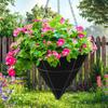 3pcs Breathable Cone Shaped Liners Reusable Eco-Friendly Felt Gardening Mats Black Planter Basket Liners Outdoor Gardening