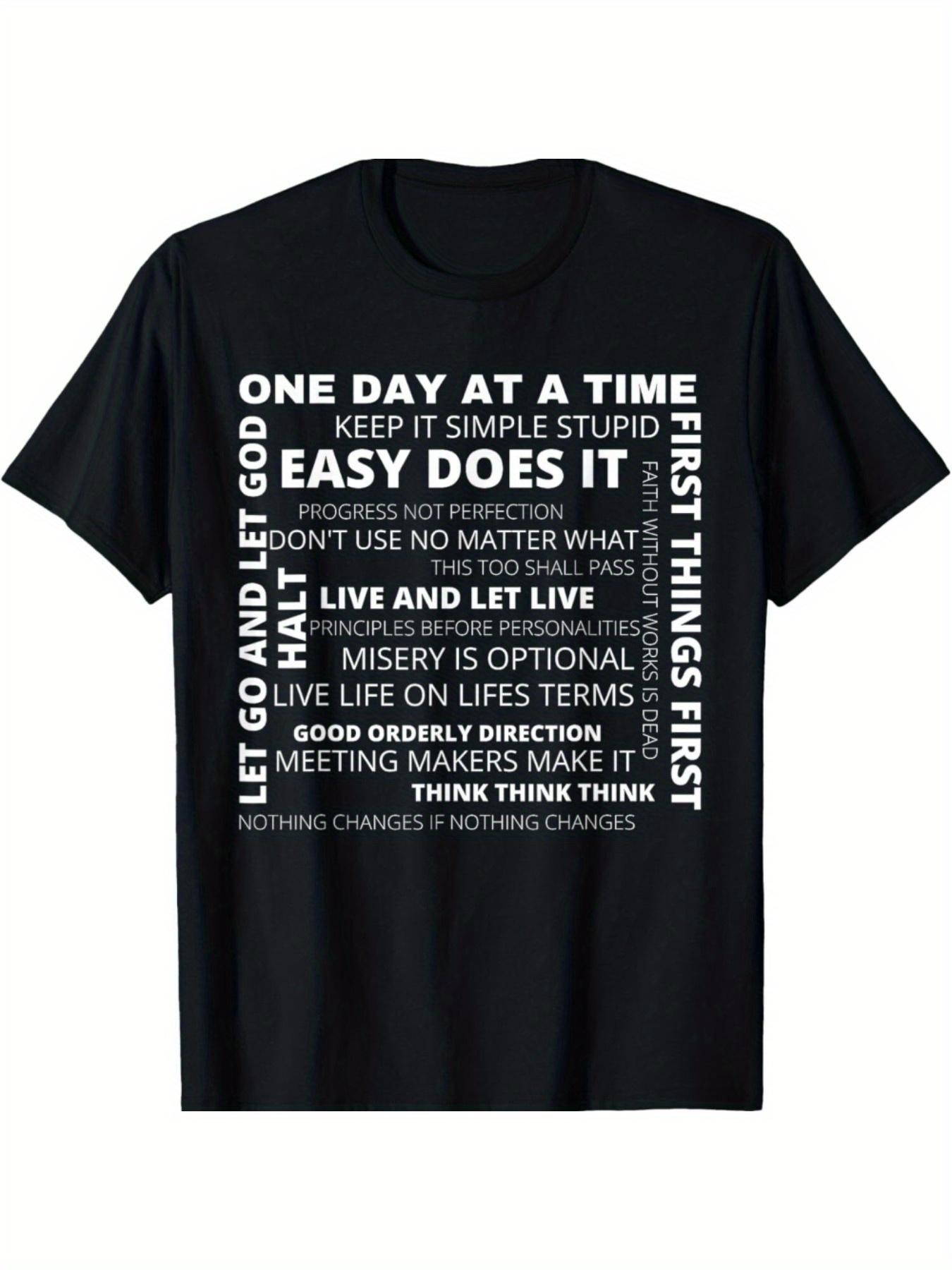 

Resume AA Quotes Day by Day T-shirt XXXL