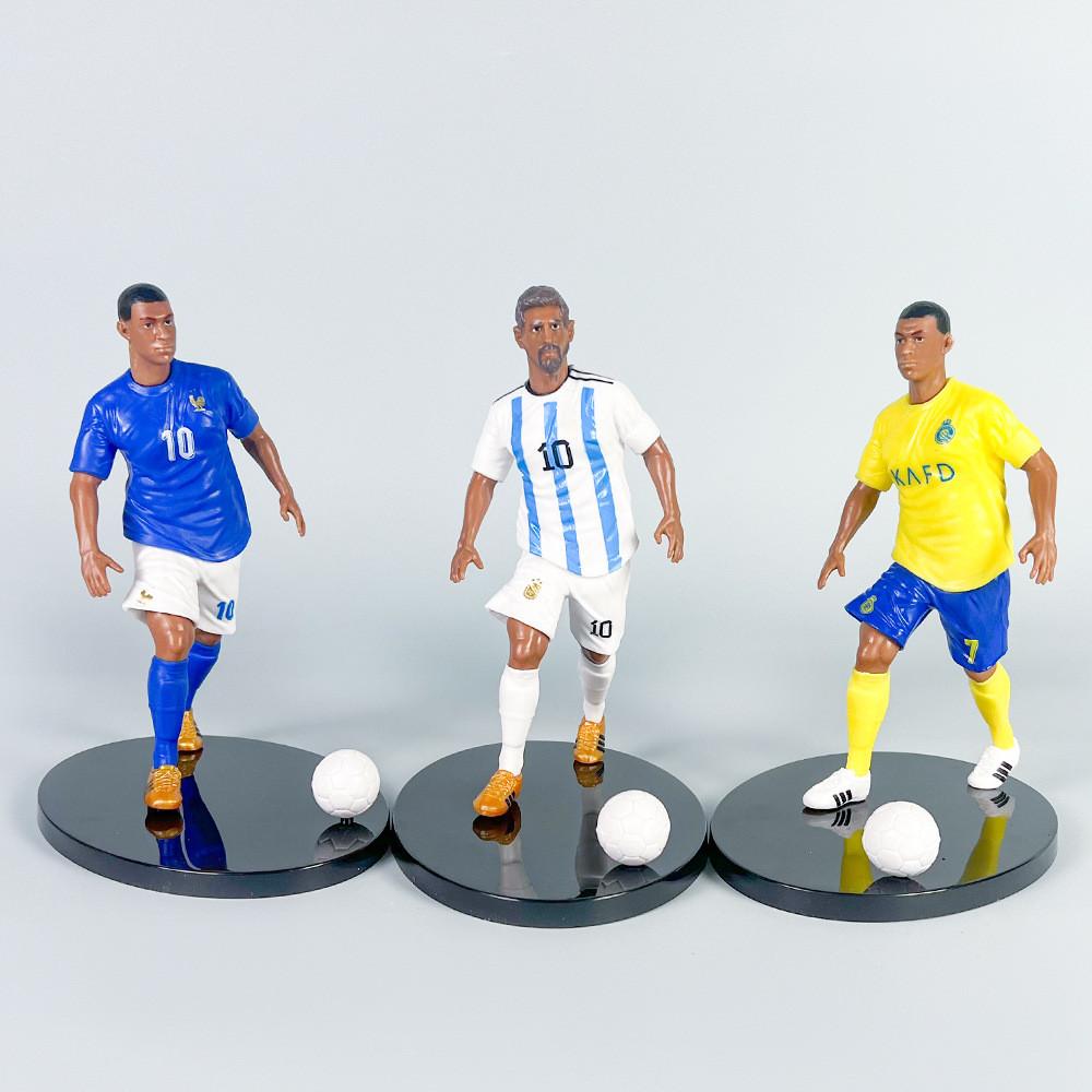 Cristiano Messi Neymar Ronaldo Football Star Model Set Desktop Decoration