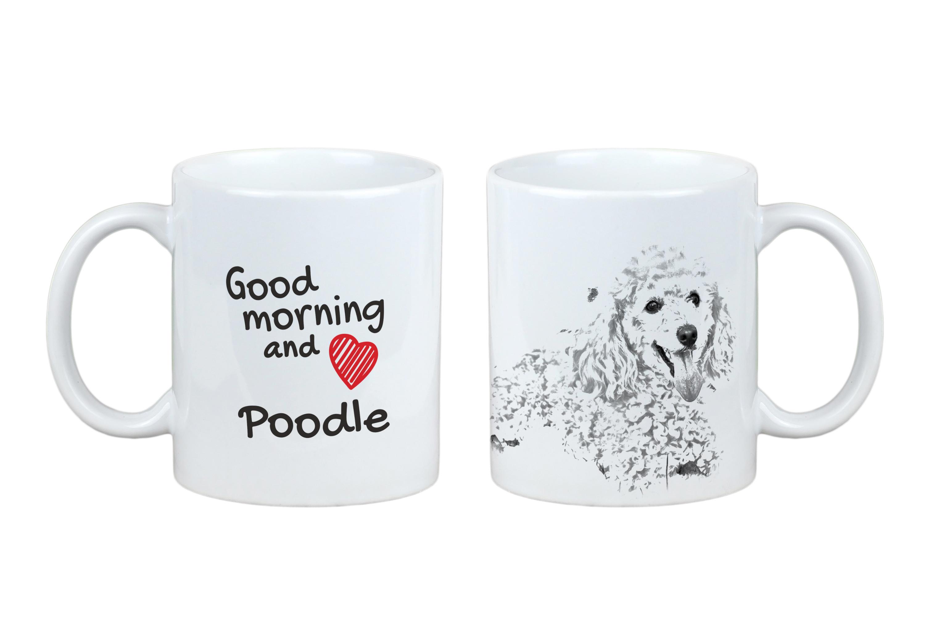 

Poodle - cup with a dog, personalized cup with a print, a classic gift for everyone from the Art-Dog brand білий