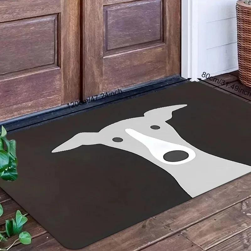 1PC Dog Pattern Kitchen Rugs Non-Slip Home Door Mats Pop Design Bathroom Rug Bath Mat Carpet for Home Sink Laundry Decor
