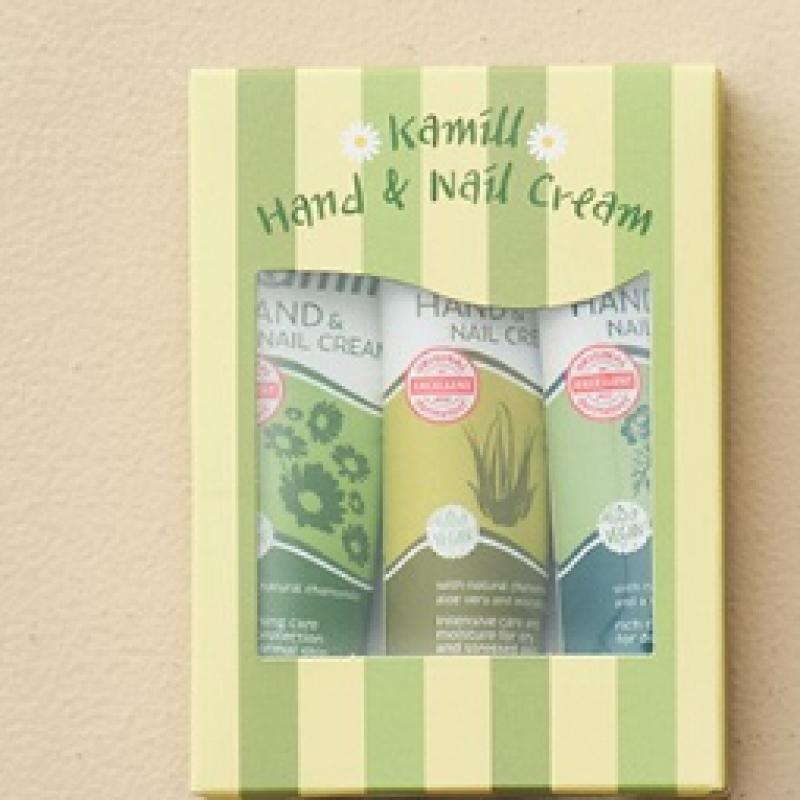 Coffret cadeau mini 3 pièces de crème pour les mains Camille