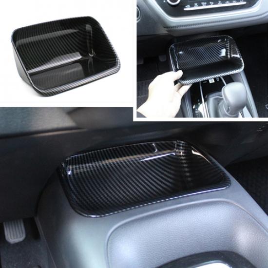 Carbon Fiber Gear Shift Panel Cover storage box Trim Toyota Corolla -