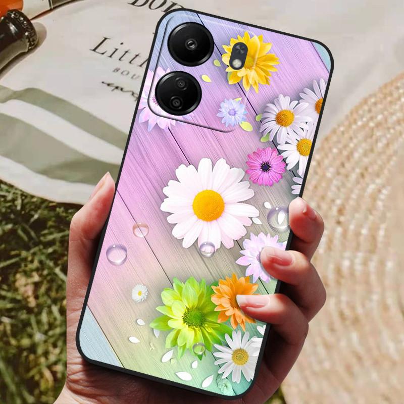 Für Xiaomi Poco C65 Hülle PocoC65 Luxus Bemaltes Telefon Silikon Rückseite Für Xiaomi Poco C65 Hüllen C 65 Schutzhülle Capas