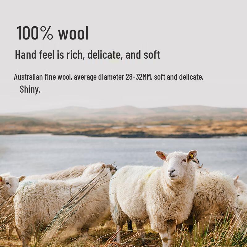 GRGN 100% Wool Women's Autumn Winter Scarf