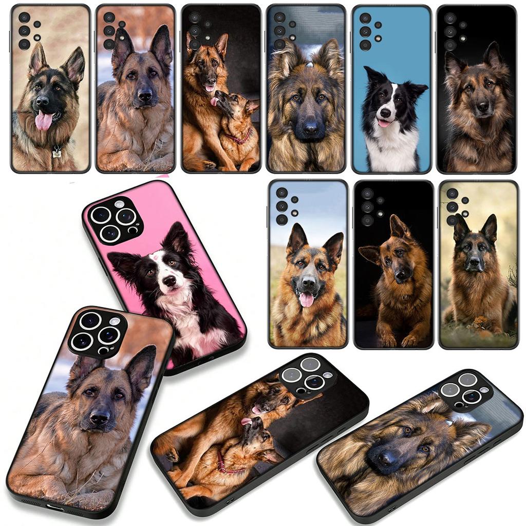 for Samsung Galaxy A25 A37 A57 A12 A14 A31 A41 A50 A51 A70 A71 A72 A21S A04 M15 Note 20 9 8 10 Cover Case German Shepherd Dog