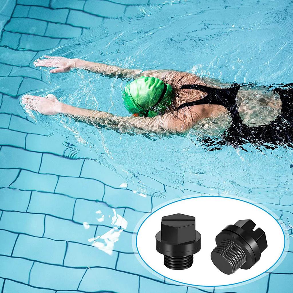 Convenient Pool Pump Drain Caps Set User Friendly Drain Plug Set Waterproof Pool Pump Drain Pipe Caps Simple Install