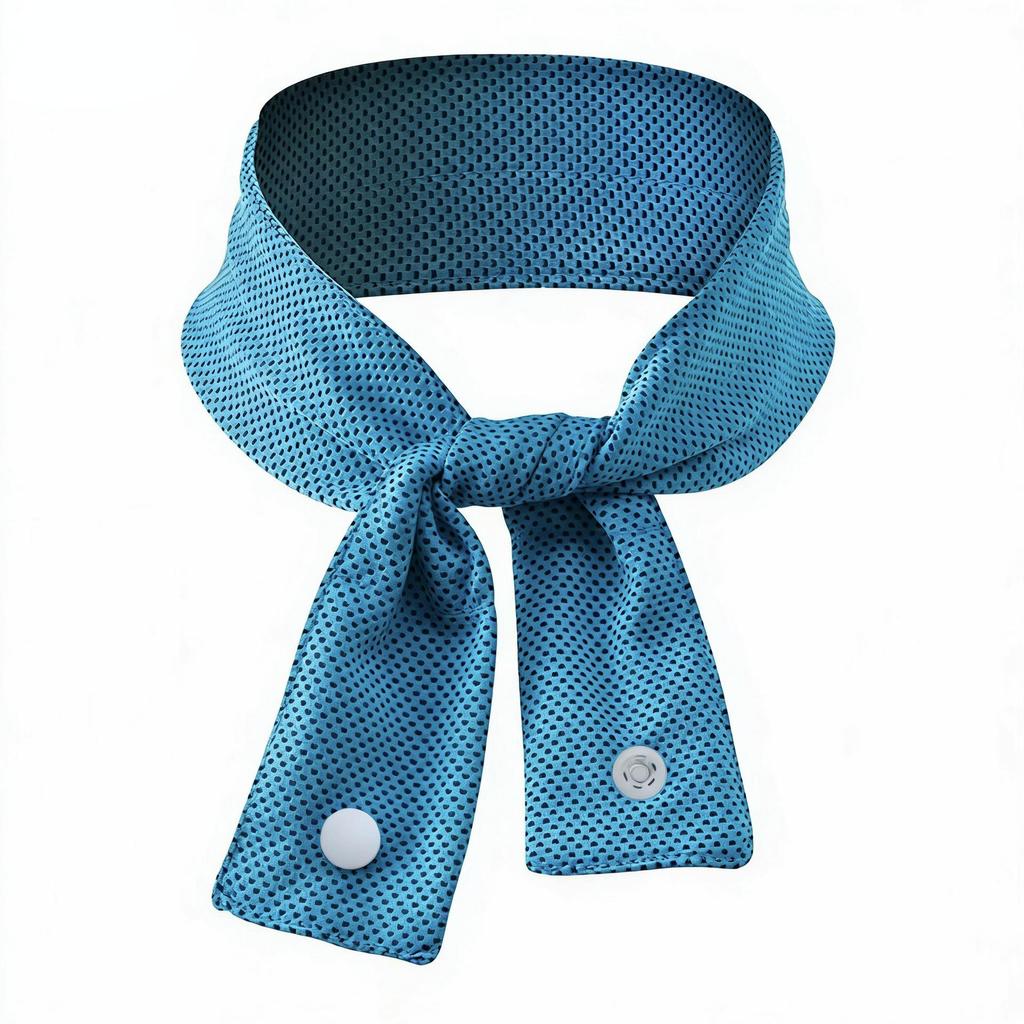 Multi-functional Absorbent Cooling Scarf and Wrist Towel with Button