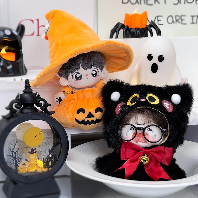 For 17cm Blind Box Doll Clothes Halloween Theme Anime Action Figure Outfit Adorable Dolls Clothes DIY Accessories for Dress up