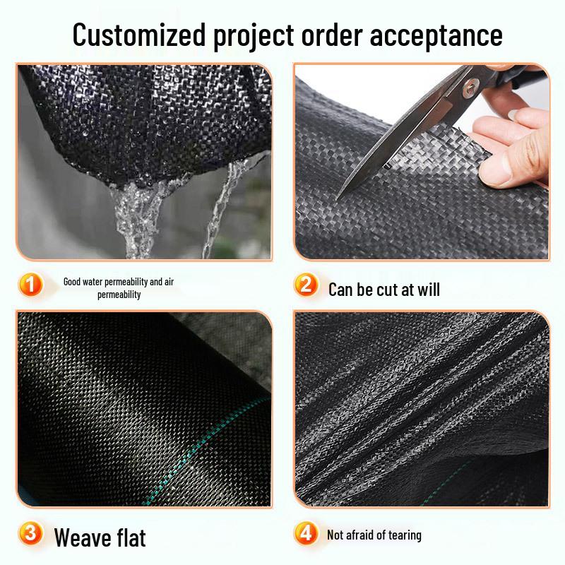 Breathable Moisture-Retaining Weed Control Barrier for Orchards and Seedlings