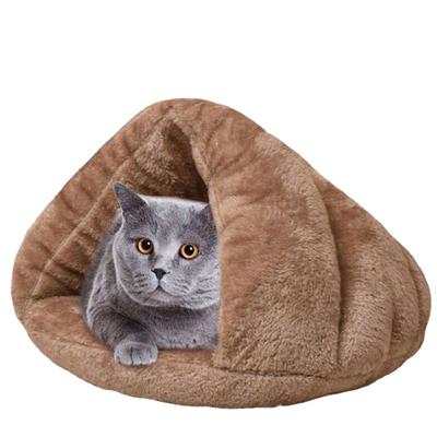 Kedi Kulübesi  Evcil Hayvan Kulübesi  Kışlık Sıcak Evcil Hayvan Yatağı  Arktik Kadife Yarı Kapalı Kulübe  Kedi Malzemeleri Yatak  Küçük ve Orta Boy Köpekler