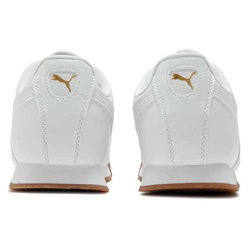 Puma Roma Basic Leather Round Toe Lace-Up Low-Top Casual Shoes Unisex sneaker White 369571-48
