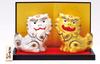 Yakushi Kiln Colorful Good Luck Shisa Set and (Gold Silver)