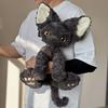 Black Cat Plush Toy,Stuffed Animal Adorable Fluffy Cat Plush Comfort, Cute Soft Plushies Cat Gifts For Kids Boy Girls & Adult