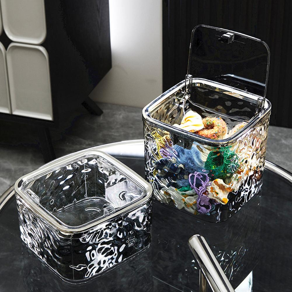Hair Accessories Organizer Clear Hair Tie Organizer Large Capacity Desktop Storage Box Countertop Holder Box for Headband Bows