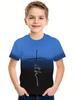 Simple 3D Print Kids Boys Clothes Short Sleeve Children Summer Clothes Casual Daily Boys Tshirt Children's Clothing Girl Tops