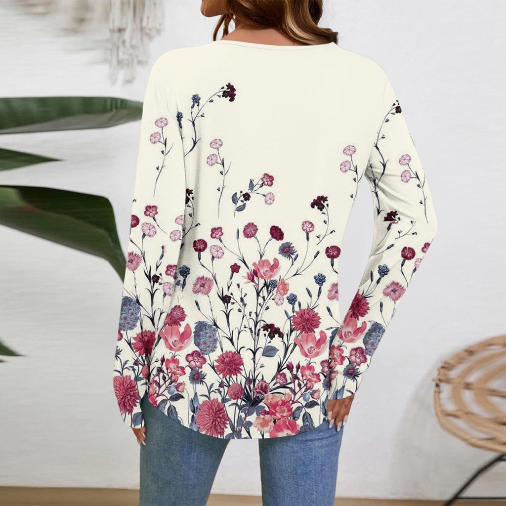Women Long Sleeve Tops Dressy Casual V Neck Tshirts Basics Tee Vacation Fall Fashion Clothes