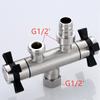 1PC G1/2' Garden Faucet 304 Stainless Steel Brushed Outdoor Bibcock Garden Wash Basin Mop Tap Torneira Parede