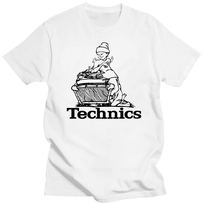 Technics Classic Scratching DJ T-Shirt, B-Boy DJ Wear Gear Turntables T-Shirt, Sommer-Style T-Shirt, Herren Hip-Hop Casual T-Shirts