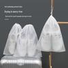 Disposable Non-Woven Dustproof Shoe Drying Bags - Small White with Drawstring