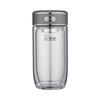 HEENOOR Double Wall Glass Tea Infuser Travel Mug
