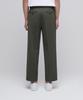 MUSINSA STANDARD Wide Hidden Banding Crop Slacks [Dusty Khaki]
