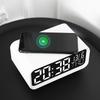 LED wireless charging station clock multifunction night light clock simple hotel alarm clock wireless charging