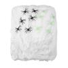 Spider Web Decoration - AIMOONSA - 500 G - White - Black and Green Spiders - Indoor/outdoor