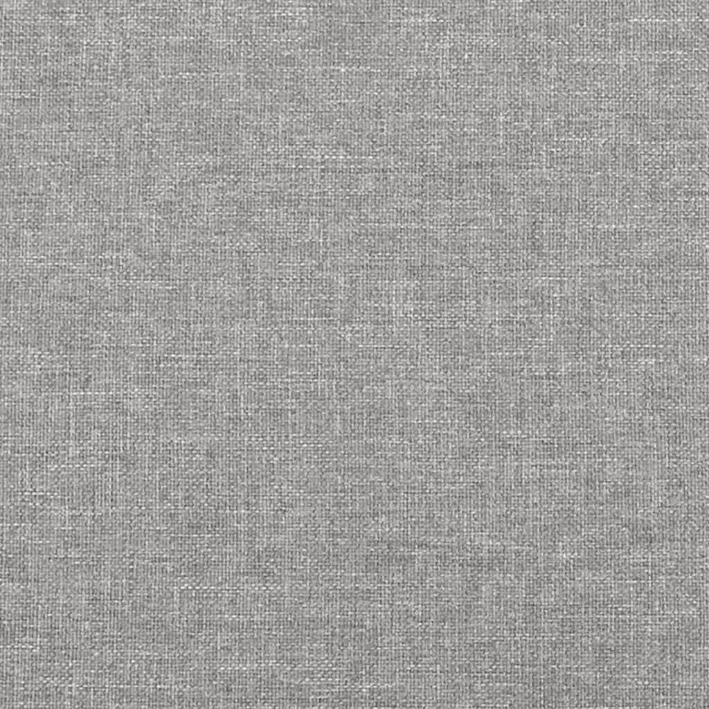 Vidaxl Rama Łóżka Bez Materaca, Jasnoszara, 140X190 Cm, Obita Tkaniną