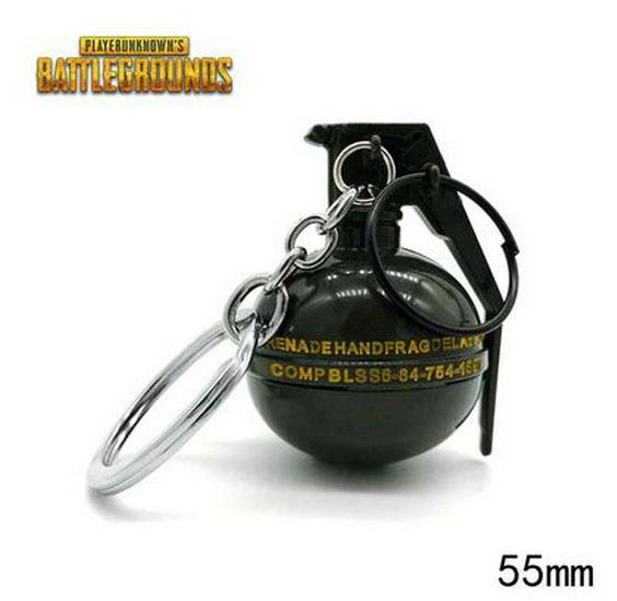 

Набір брелоків-гранат PUBG: Металеві аксесуари для димових та світлошумових гранат, ідеальний подарунок для геймера Single OPP Packaging