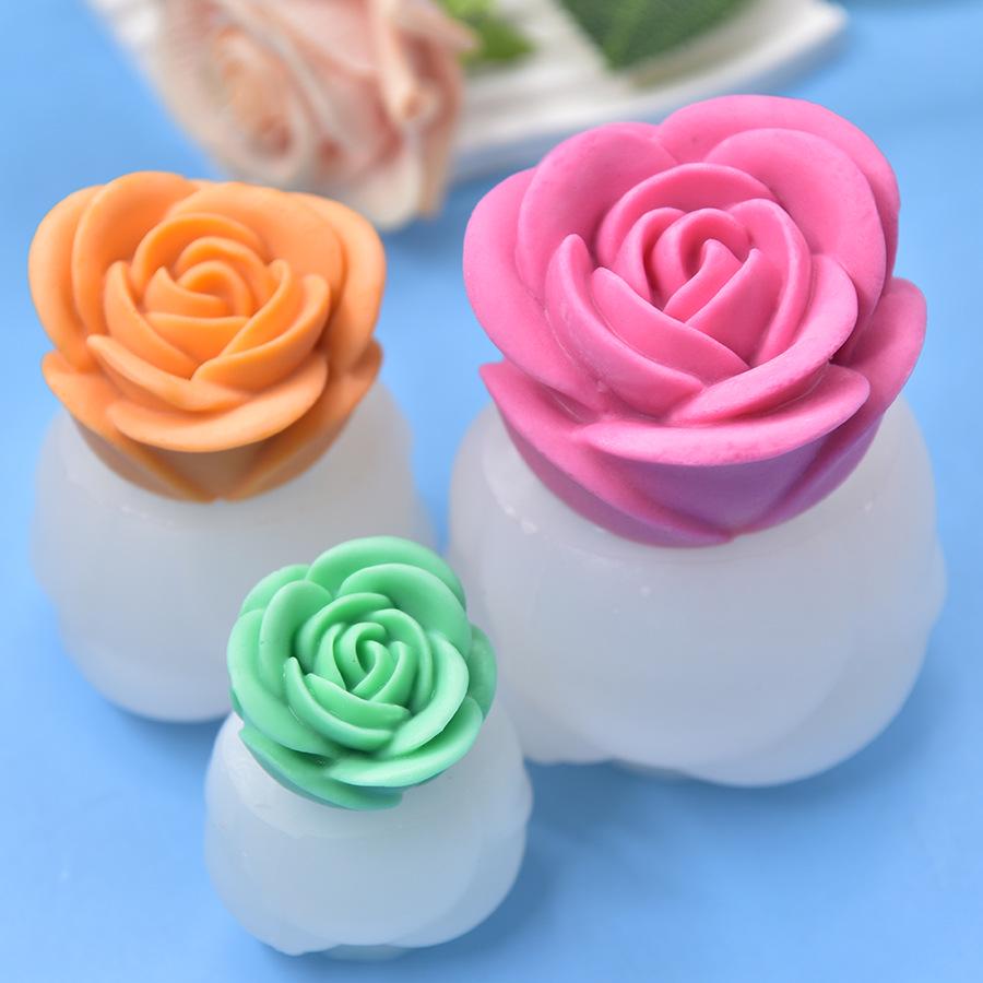 Valentine's Day Rose Silicone Mold for Candles, Ice Cubes, and Plaster Crafting