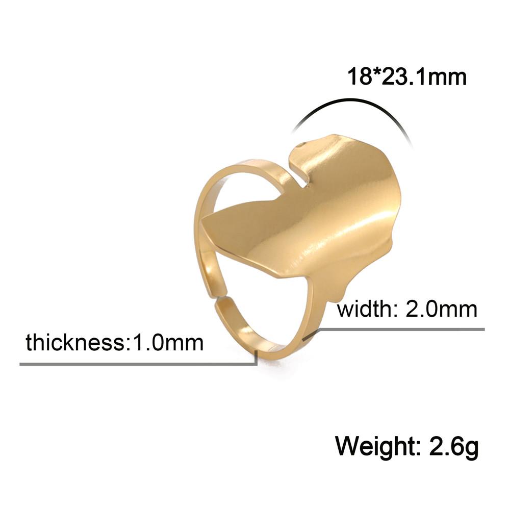 Cazador Trendy Gold Color African Map Open Rings for Women Stainless Steel Adjustable African Cultural Ethnic Rings Jewelry Gift