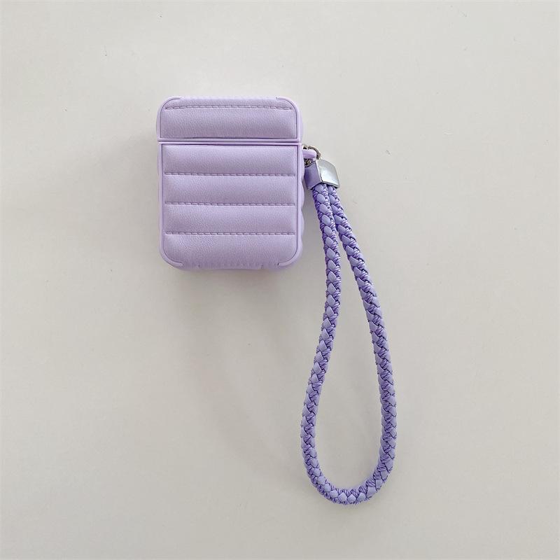 Minimalist INS down jacket is suitable for AirPods Gen 1 protective cover, Gen 2 Gen 1 Pro 1, Apple Bluetooth earphones soft case