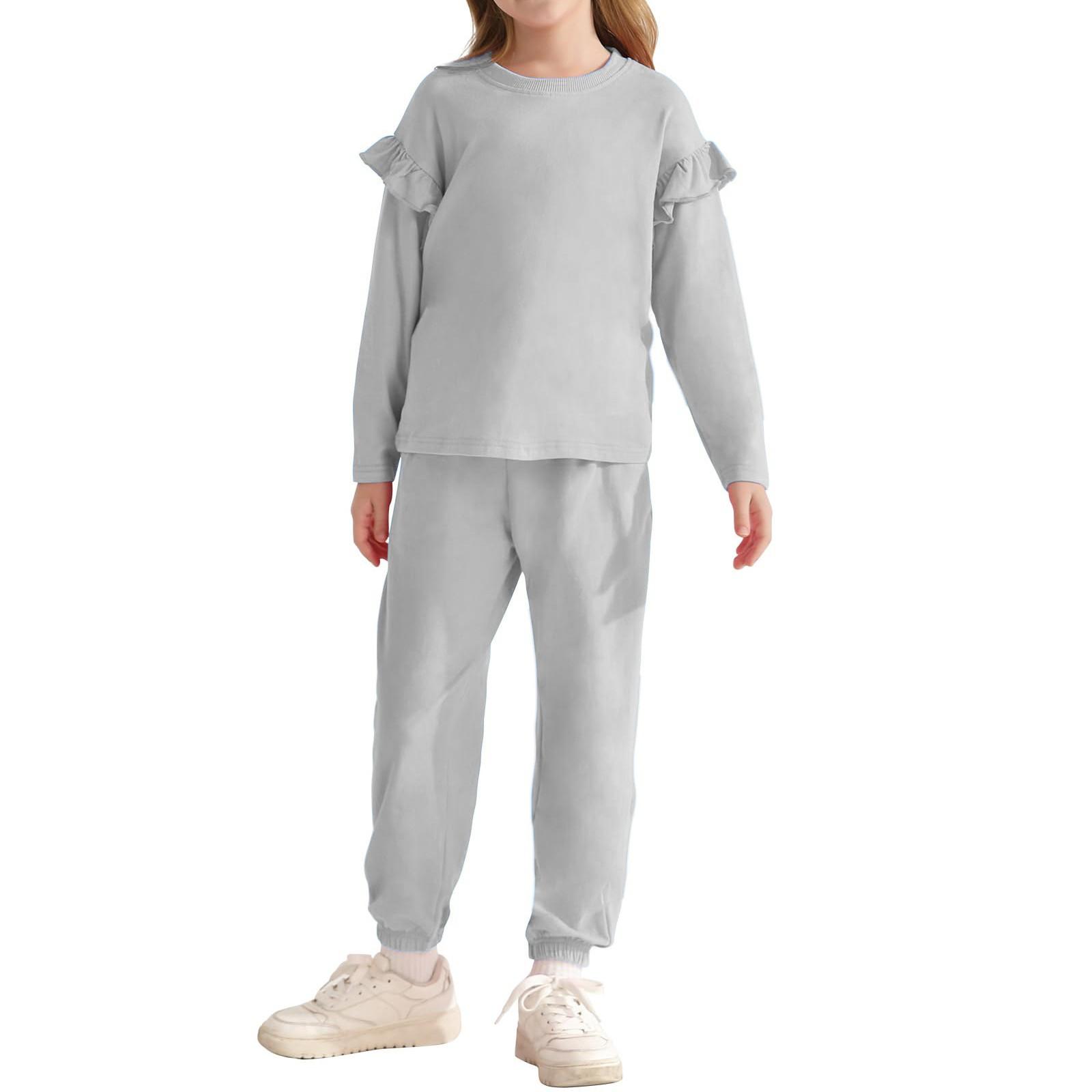 

Весенний комплект для мальчиков и девочек из двух предметов: топ с длинными рукавами и штаны S