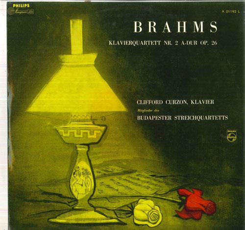 

LP Record CLIFFORD CURZON, BUDAPESTER STREICH - Brahms Klavierquartett Nr2 A Dur, O A01192L PHILIPS Netherland Classical Used