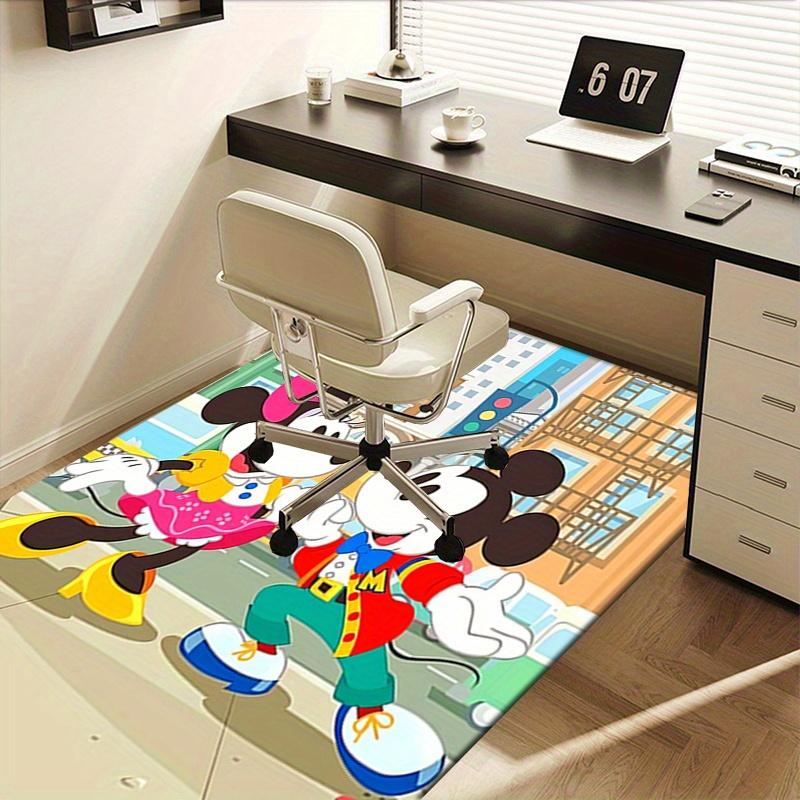 Office Rug Mickey Mouse, Minnie Mouse theme 3D Printed Anti-Slip Rug-Machine Washable for Living Room