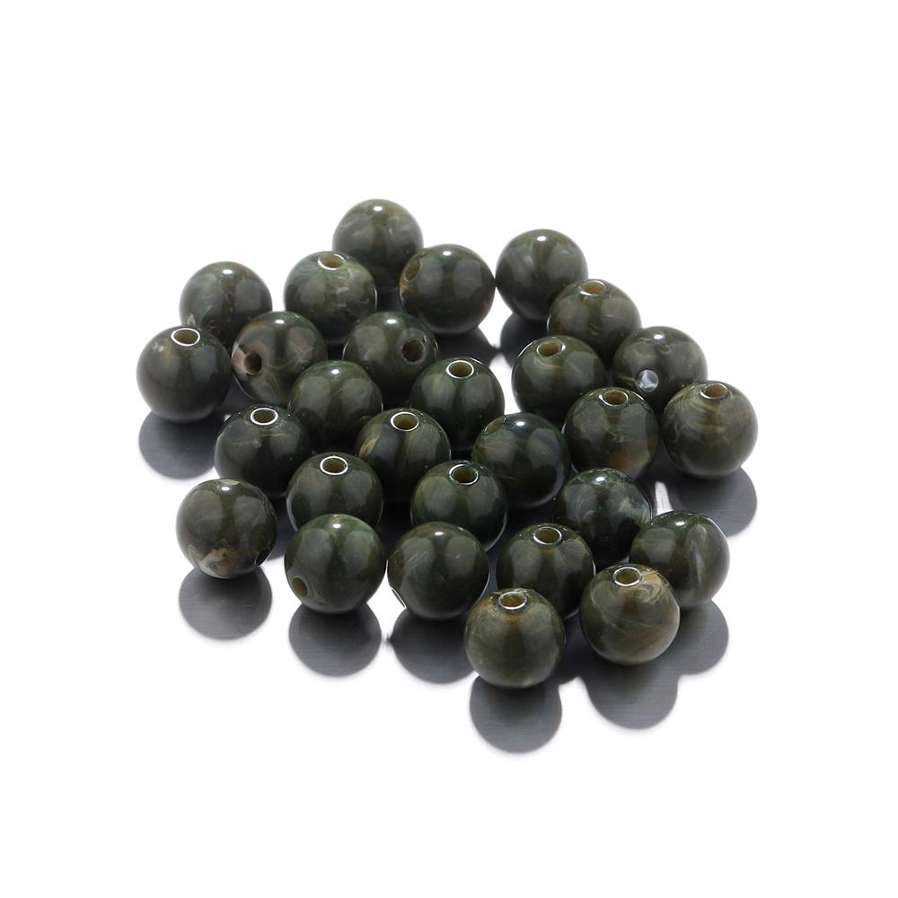 100-200Pcs Colorful Round Imitation Natural Stone Bead Loose Spacer Bead For DIY Necklace Bracelet Jewelry Making Supplies